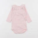Petit Bateau - body à col rose - 3 mois