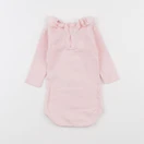 Petit Bateau - body à col rose - 3 mois