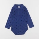 Petit Bateau - body à col bleu - 18 mois