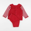 Vertbaudet - pyjama velours rouge - 2 ans