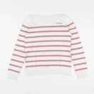 Vertbaudet - pull blanc - 10 ans