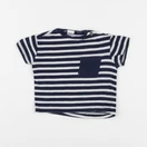 H&M - tee-shirt bleu - 6 mois
