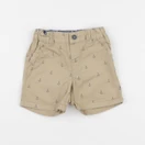 H&M - short beige - 6/9 mois