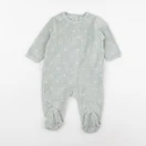Vertbaudet - pyjama velours bleu - 9 mois