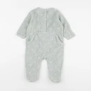 Vertbaudet - pyjama velours bleu - 9 mois