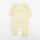 Vertbaudet - pyjama velours jaune - 9 mois