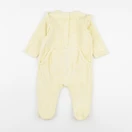 Vertbaudet - pyjama velours jaune - 9 mois