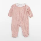 Vertbaudet - pyjama velours rose - 6 mois