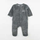 Vertbaudet - pyjama velours vert - 3 mois