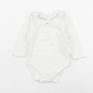 Vertbaudet - body à col beige - 6 mois