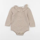 Vertbaudet - combinaison beige - 6 mois
