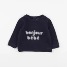 Jacadi - sweat bleu - 6 mois