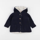 Vertbaudet - veste doublé bleu - 12 mois