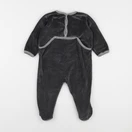 Petit Bateau - pyjama velours gris - 12 mois