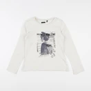 IKKS - tee-shirt blanc - 8 ans