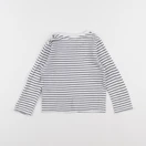 Vertbaudet - tee-shirt blanc, bleu - 2 ans
