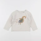 Vertbaudet - tee-shirt beige - 2 ans