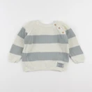 Vertbaudet - pull blanc, vert - 18 mois