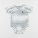 Vertbaudet - body blanc, vert - 12 mois