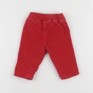 Petit Bateau - pantalon rouge - 3 mois