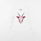 Okaidi - tee-shirt blanc - 4/5 ans