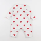 Petit Bateau - sur-pyjama coton blanc - 6 mois