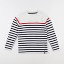 Vertbaudet - pull blanc - 8 ans