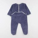 Petit Bateau - pyjama velours bleu - 18 mois