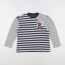 IKKS - sweat blanc, bleu - 8 ans