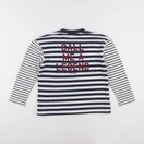 IKKS - sweat blanc, bleu - 8 ans