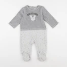 Tape à l'oeil - pyjama velours gris - 12 mois