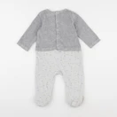 Tape à l'oeil - pyjama velours gris - 12 mois