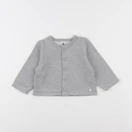 Petit Bateau - gilet gris - 18 mois