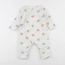 Petit Bateau - sur-pyjama blanc - 12 mois