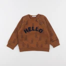 Boutchou - sweat marron - 24 mois