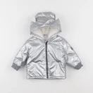Petit Bateau - imperméable argent - 6 mois