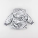Petit Bateau - imperméable argent - 6 mois
