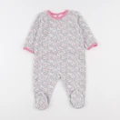 Petit Bateau - pyjama velours blanc - 9 mois