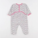 Petit Bateau - pyjama velours blanc - 9 mois