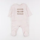 Tape à l'oeil - pyjama velours rose - 9 mois