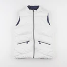 Okaidi - doudoune réversible blanc, bleu - 10 ans