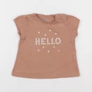 Vertbaudet - tee-shirt marron - 12 mois