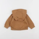 Vertbaudet - sweat marron - 9 mois