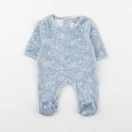 Vertbaudet - pyjama velours bleu - 0 mois
