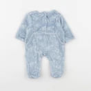 Vertbaudet - pyjama velours bleu - 0 mois