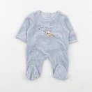 Vertbaudet - pyjama velours bleu - 0 mois