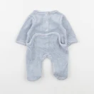 Vertbaudet - pyjama velours bleu - 0 mois