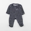Vertbaudet - pyjama velours bleu - 0 mois