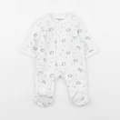 Vertbaudet - pyjama velours bleu - 0 mois