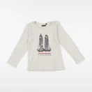 IKKS - tee-shirt beige - 4 ans